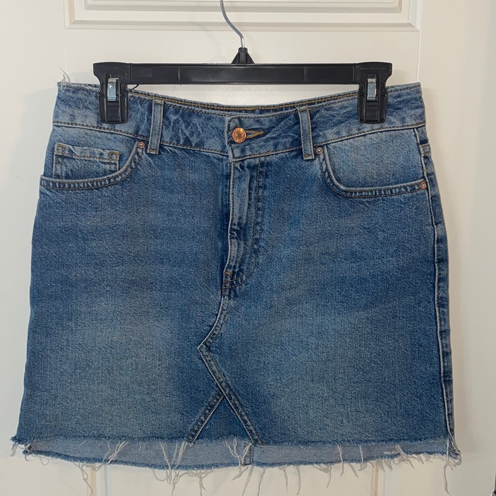 Basic Mini Blue Jean Skirt